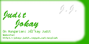 judit jokay business card